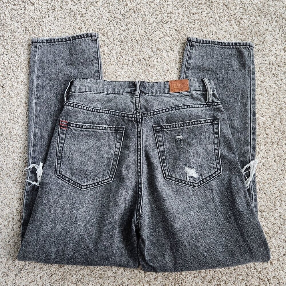 Bdg Slim Straight Gray Button Fly Distressed Jeans - image 2